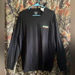 VS PINK campus long sleeve tee-PRICE FIRM